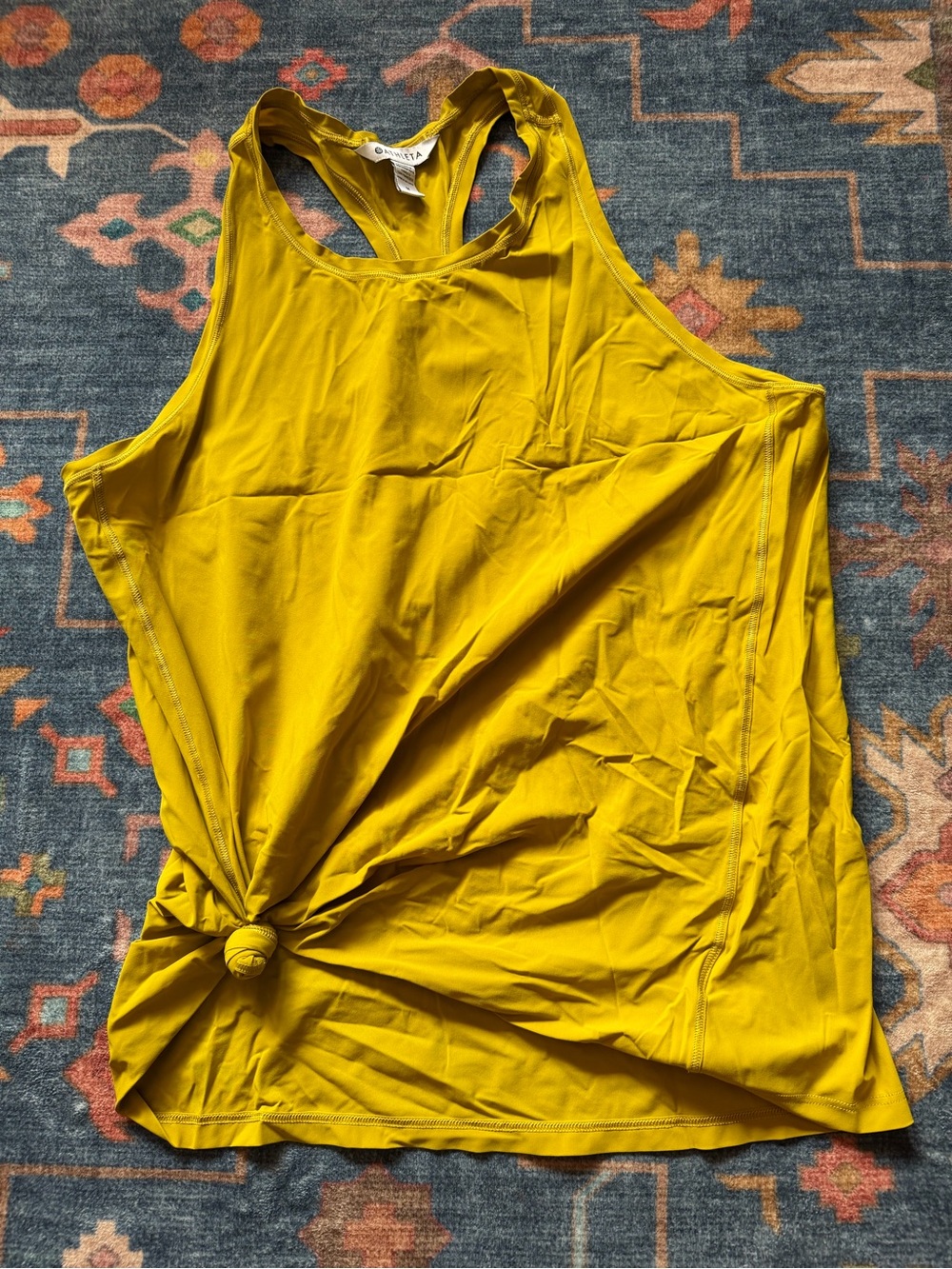 Athleta Mustard Yellow Racerback Tank